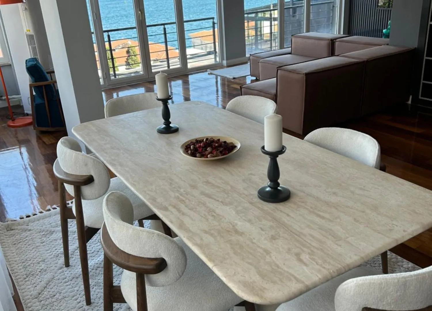 Modern Duplex Bosphorus View Apartment With Teracce Istanbul Turkey